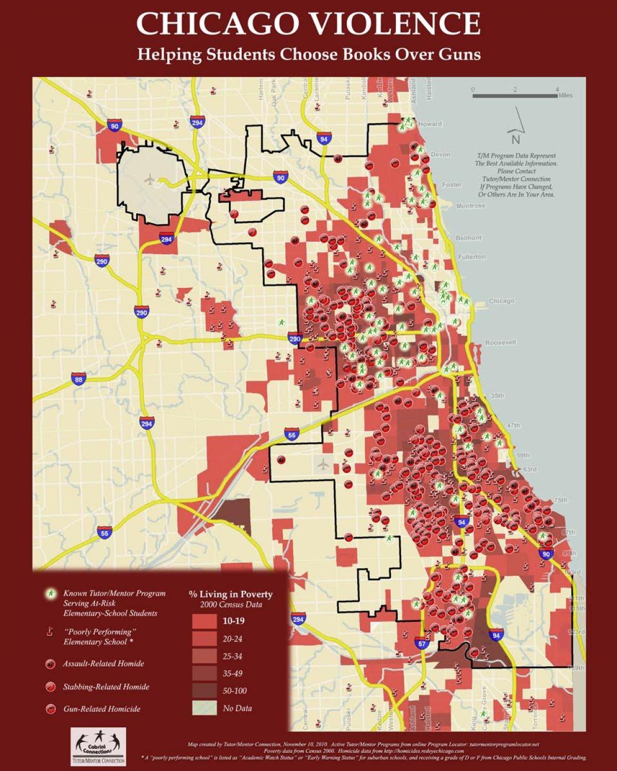криминал карта на Чикаго