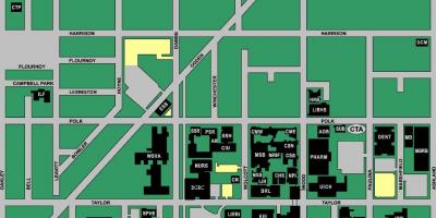 Карта на UIC западниот кампус