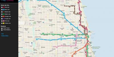 Чикаго cta воз мапа