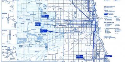 Чикаго автобус систем мапа