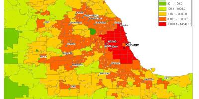 Демографската карта на Чикаго