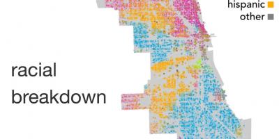 Мапата на етничка припадност Чикаго
