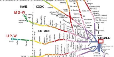 Чикаго воз мапа