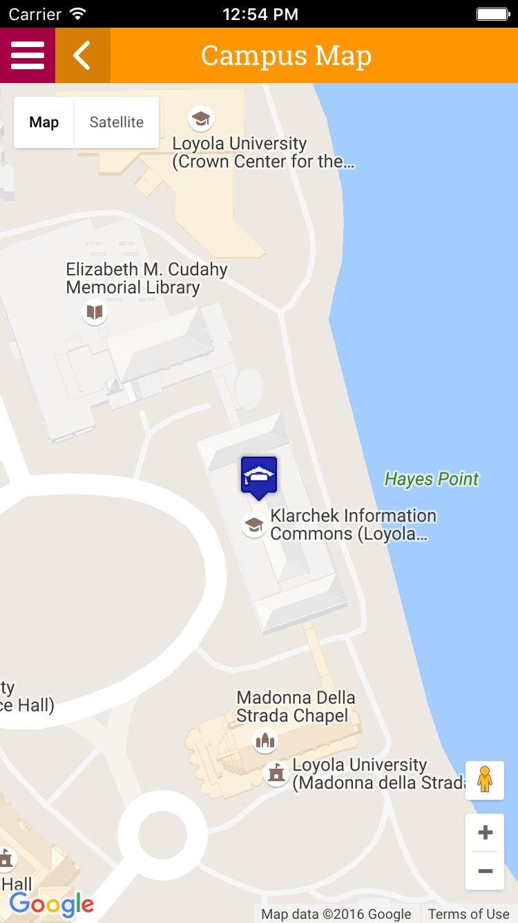 карта на Loyola university Chicago