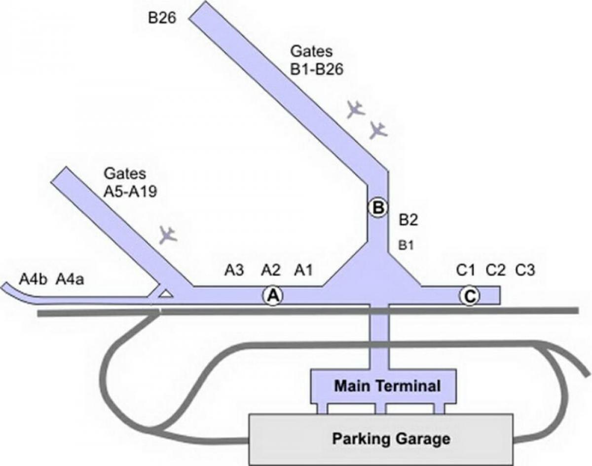 mdw аеродром мапа