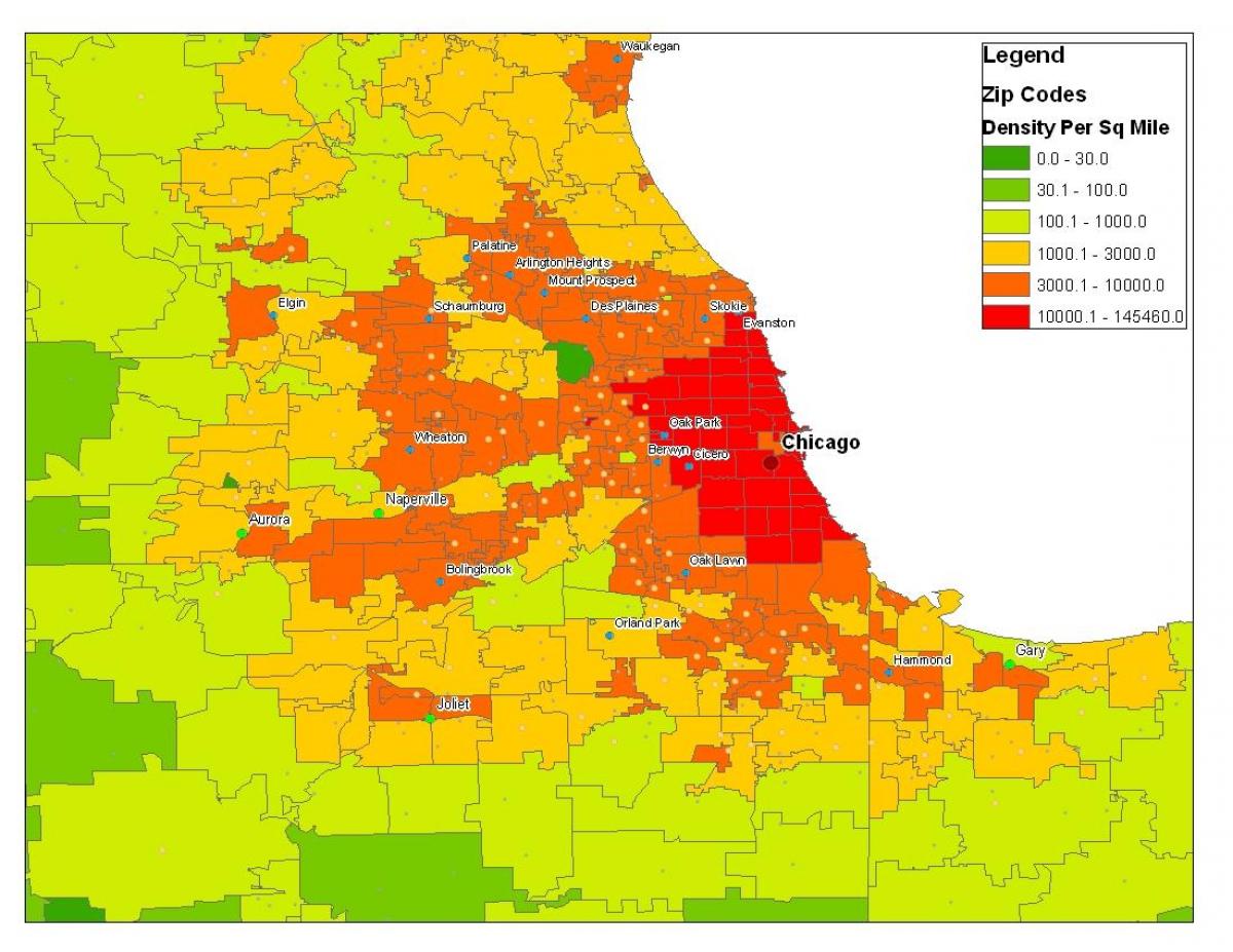 демографската карта на Чикаго