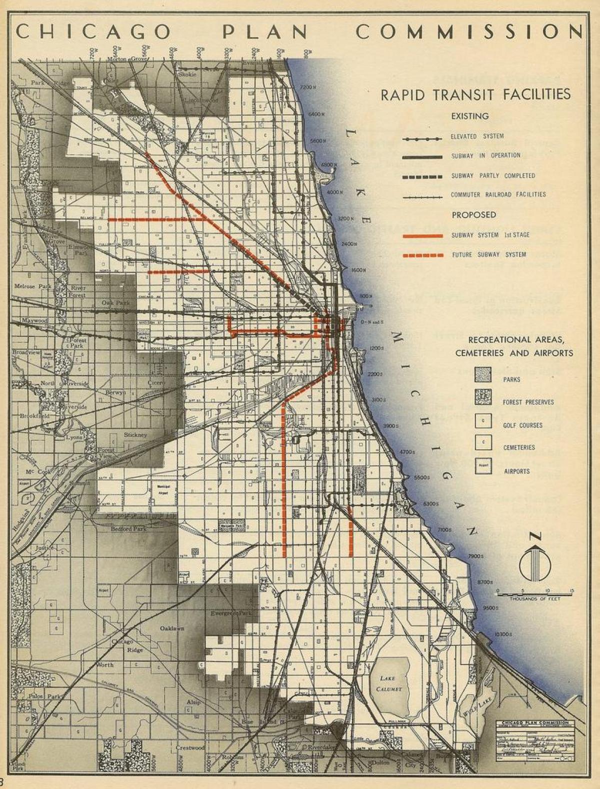 карта на Чикаго метрото