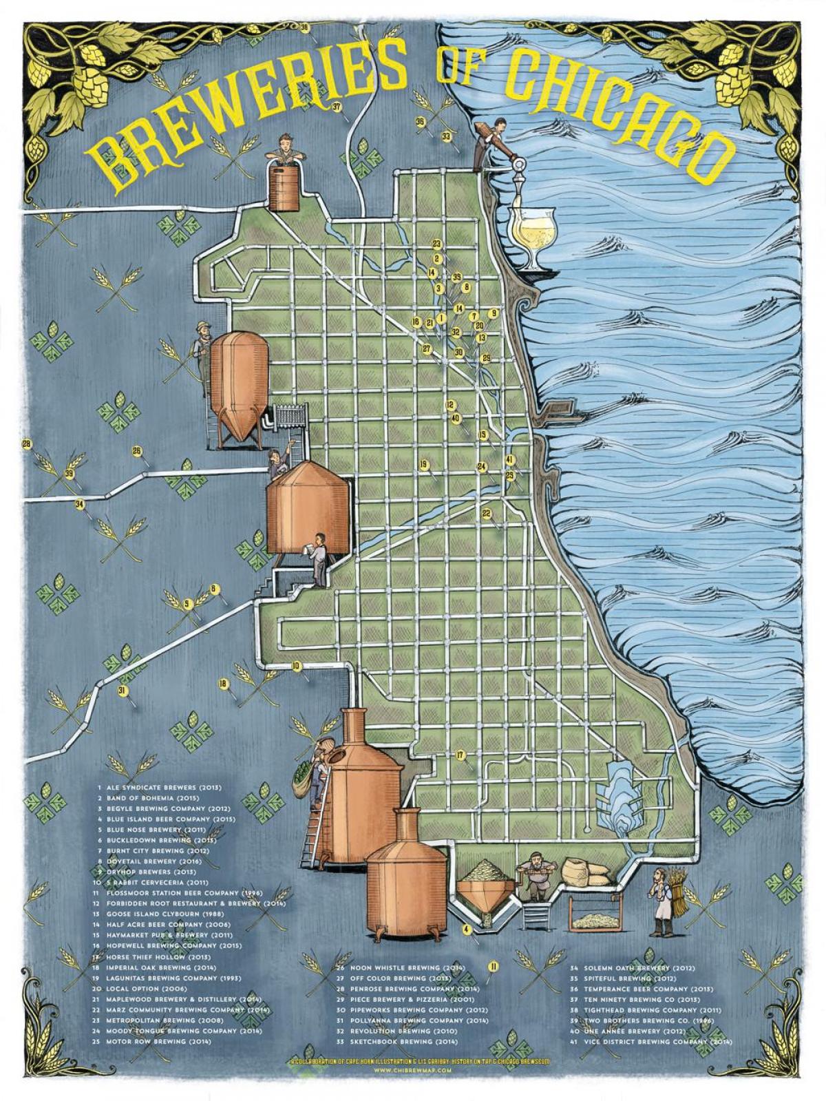 Чикаго пиво мапа