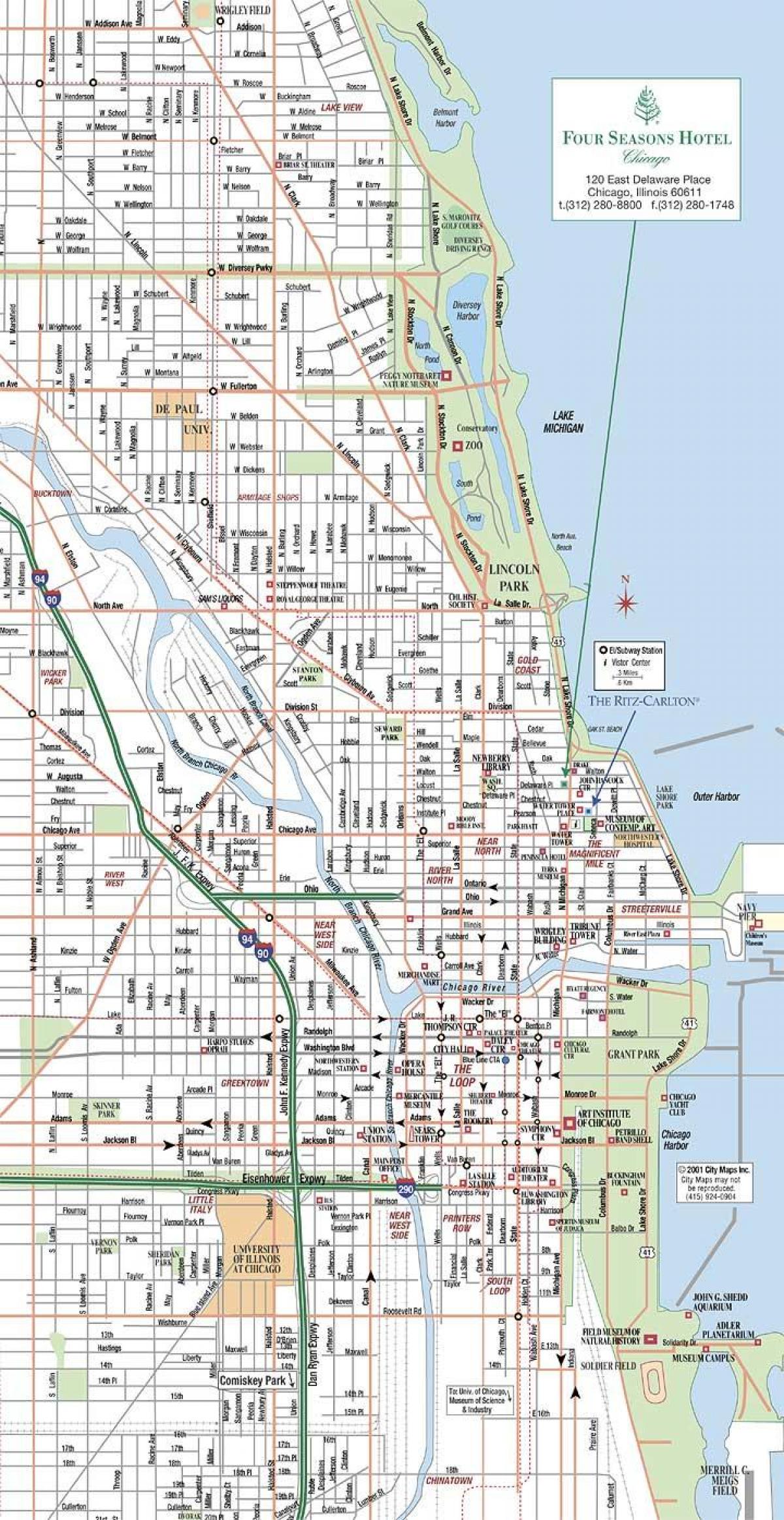 улична карта на Чикаго
