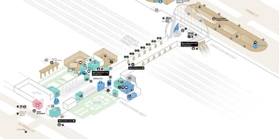 Карта на унијата станица Чикаго