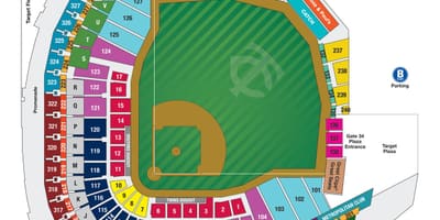 Wrigley областа на седишта мапата со седиште броеви