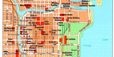 Карта на Чикаго атракции